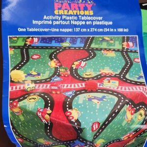 Activity Plastic Tablecover - Multicolor